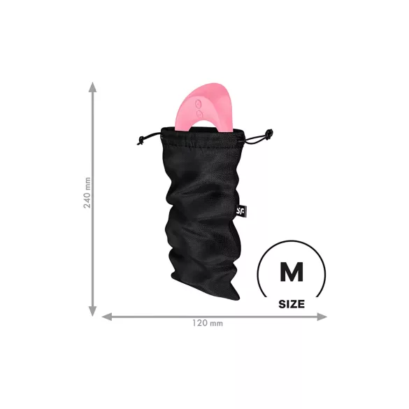 Satisfyer Treasure Bag - bolsa de armazenamento discreta - média (preta)