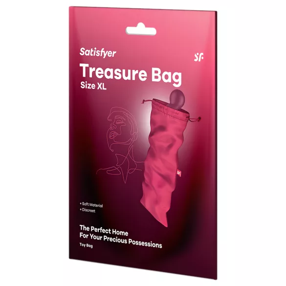 Bolsa Satisfyer Treasure Bag XL - bolsa discreta para guardar brinquedos sexuais (rosa)