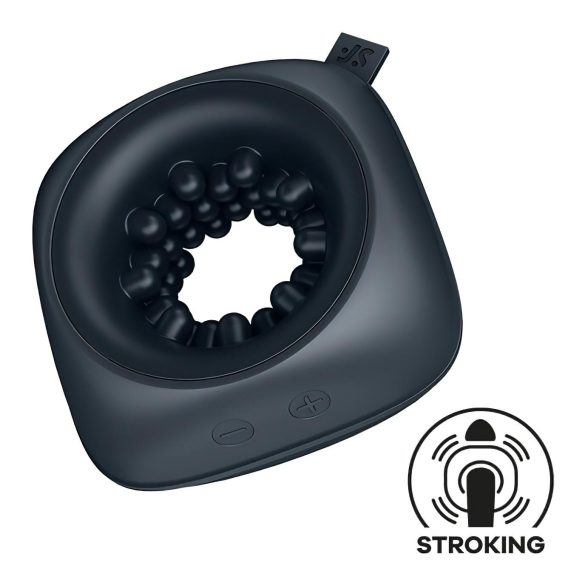 Masturbador Vibratório Satisfyer Ring Stroker - Preto, Recarga USB
