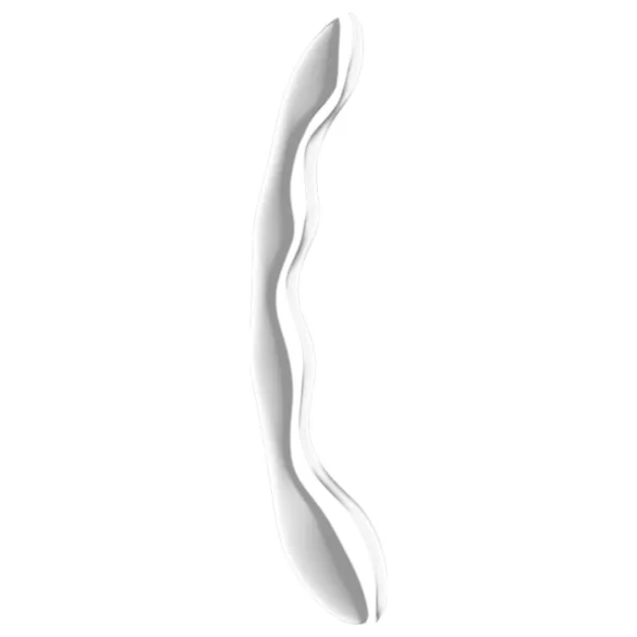Satisfyer Cosmic Crest 2 - dildo aço ondulado - prata