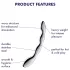Satisfyer Cosmic Crest 2 - dildo aço ondulado - prata