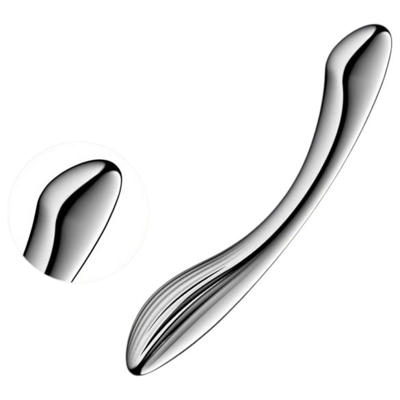 Satisfyer Pure Gravity 1 – Dildo de Aço Texturizado (Prateado)