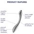 Satisfyer Pure Gravity 1 – Dildo de Aço Texturizado (Prateado)