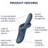 Satisfyer Heat Flex 4 - Vibrador com Aquecimento e Estimulador de Clitóris (Cinza)