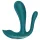 Satisfyer Top Secret+ - vibrador vestível com 3 pontas - verde