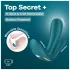 Satisfyer Top Secret+ - vibrador vestível com 3 pontas - verde