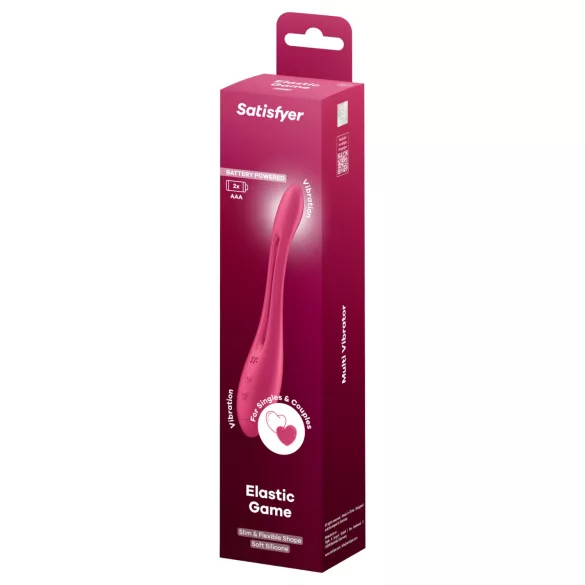 Satisfyer - vibrador casal flexível - silicone rosa