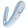 Satisfyer Double Classic - vibrador para casais (azul)