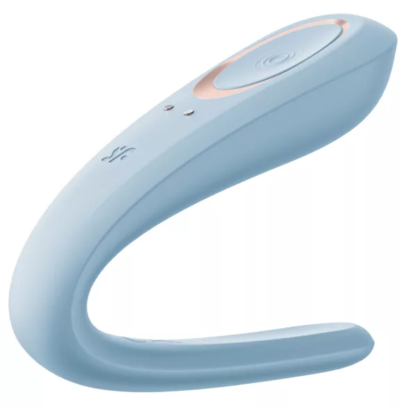 Satisfyer Double Classic - vibrador para casais (azul)
