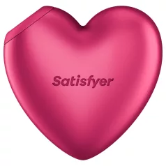   Satisfyer Cutie Heart - sugador de clitóris com pulsação de ar - silicone rosa