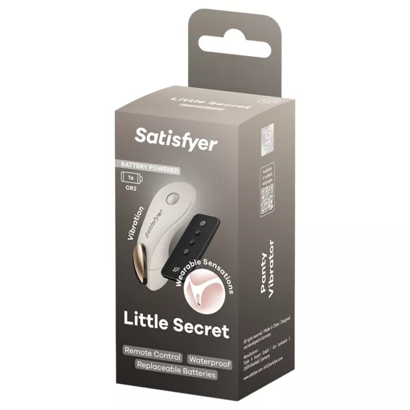 Satisfyer Little Secret - vibrador calcinha clitóris - branco