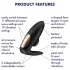 Satisfyer Pro 4 Couples - vibrador para casal com sucção de ar - preto