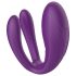 Mrow - Vibrador para Casal, Recarregável, À Prova d'Água, 3 Motores (Lilás)