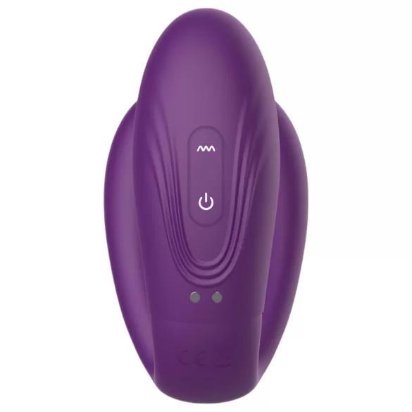 Mrow - vibrador para casal recarregável à prova d'água 3 motores roxo