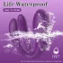 Mrow - vibrador para casal recarregável à prova d'água 3 motores roxo