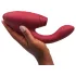 Womanizer - Vibrador 2 em 1 ponto G e clitóris - vermelho