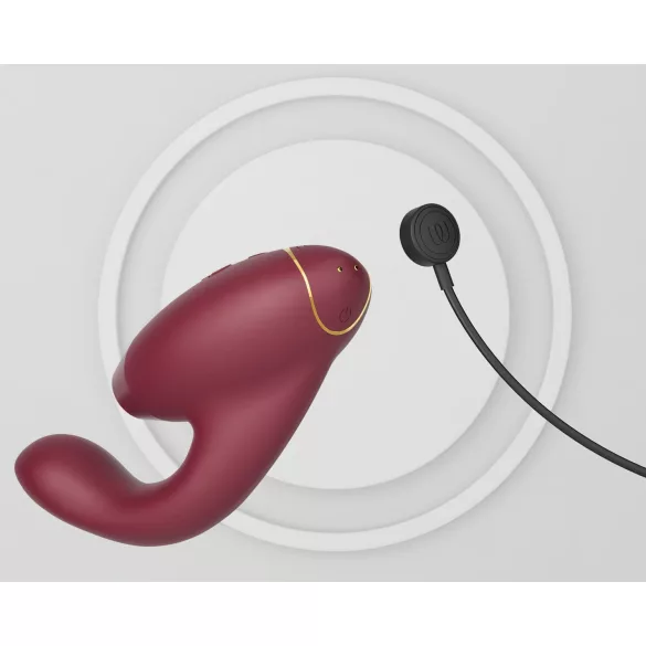 Womanizer - Vibrador 2 em 1 ponto G e clitóris - vermelho