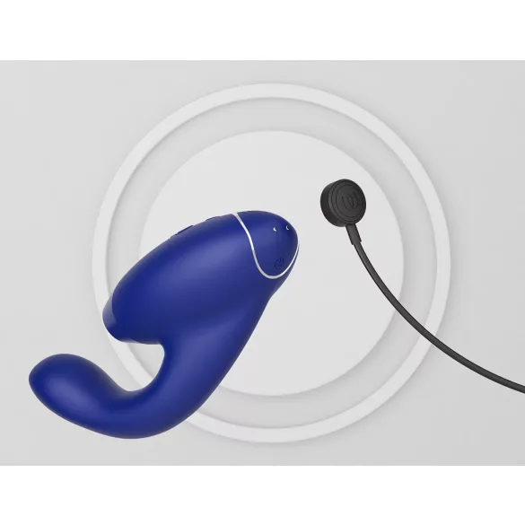 Womanizer - vibrador duplo ponto G e clitóris - silicone azul
