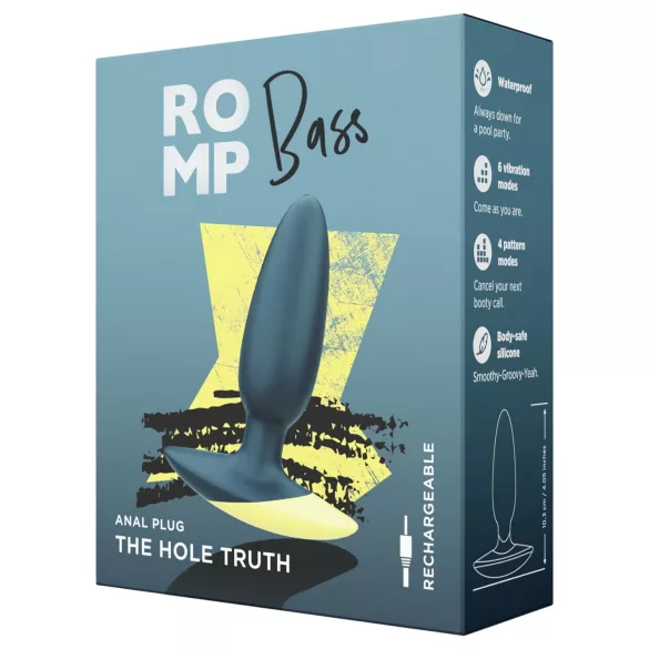 ROMP Bass - vibrador anal - silicone verde