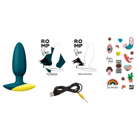 ROMP Bass - vibrador anal - silicone verde
