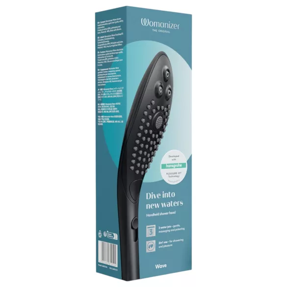 Womanizer Wave - chuveiro massageador íntimo - preto