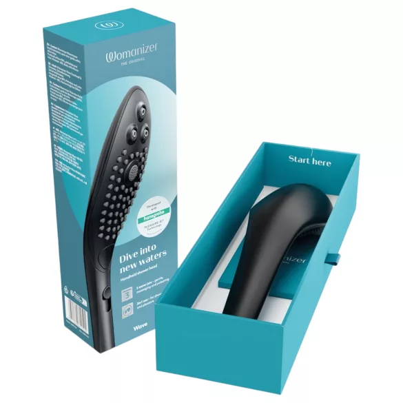 Womanizer Wave - chuveiro massageador íntimo - preto
