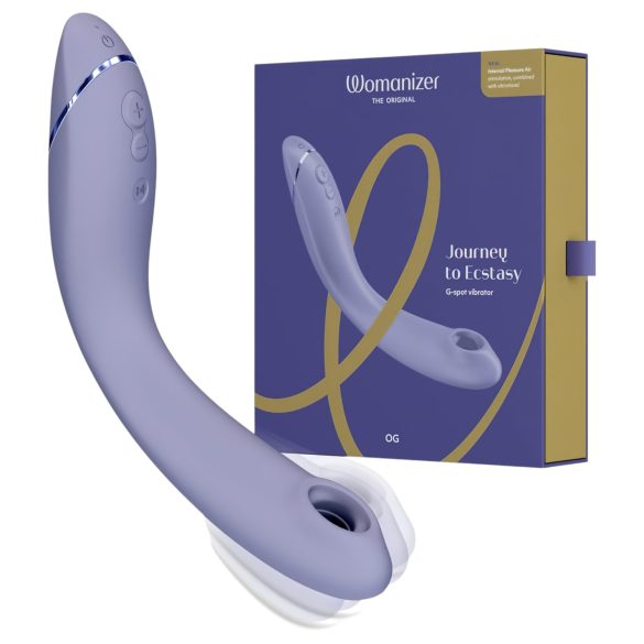 Womanizer OG - Vibrador 2 em 1 de Ponto G e Ondas de Ar recarregável (roxo)