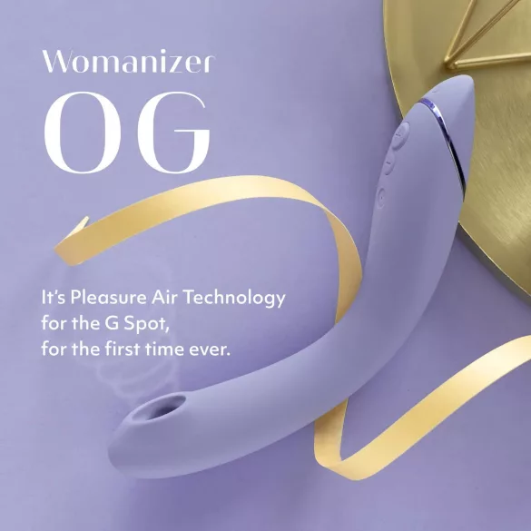 Womanizer OG - vibrador ponto G sucção clitóris recarregável 2 em 1 - lilás
