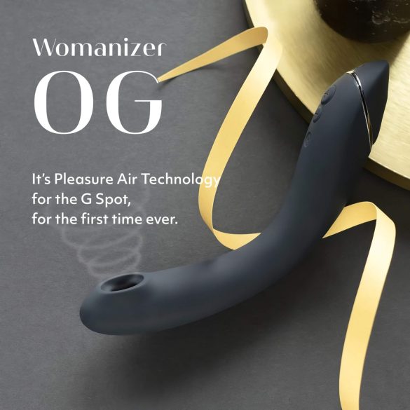 Womanizer OG - recarregável, vibrador 2 em 1 com ondas de ar (preto)