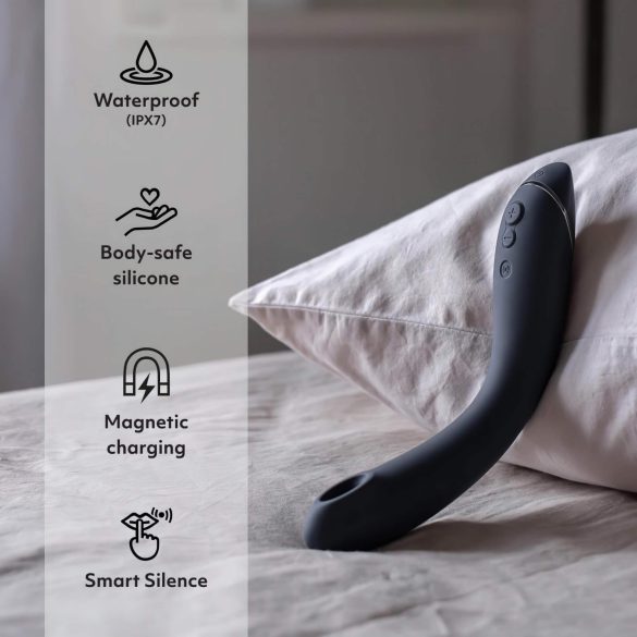 Womanizer OG - recarregável, vibrador 2 em 1 com ondas de ar (preto)