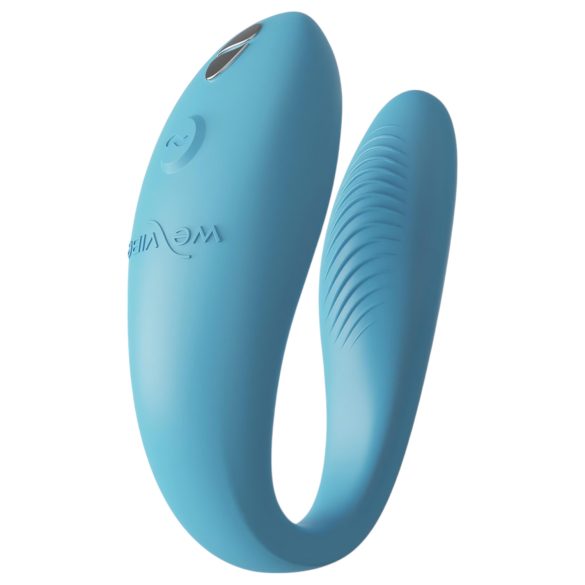 We-Vibe Sync Go - vibrador smart recarregável para casais (turquesa)