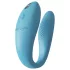 We-Vibe Sync Go - vibrador casal recarregável inteligente - silicone turquesa