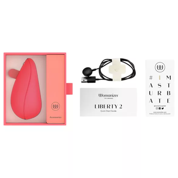 Womanizer - vibrador clitóris sucção recarregável - rosa