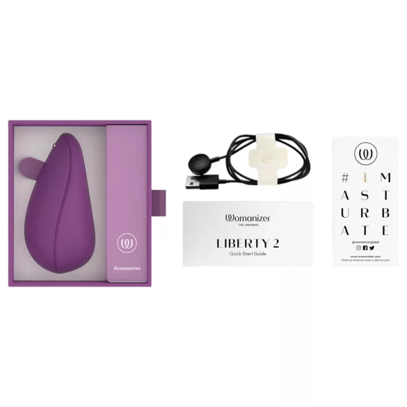 Womanizer Liberty 2 - estimulador de clitóris sucção - roxo