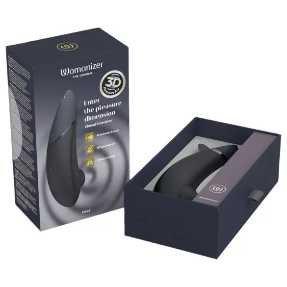 Womanizer Next - vibrador clitóris sugador recarregável - preto
