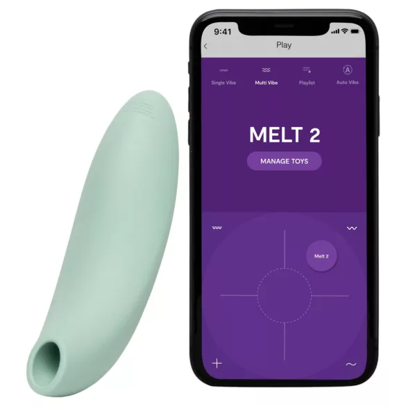 We-Vibe Melt 2 - Estimulador de clitóris por ondas de ar controlado por app (turquesa)