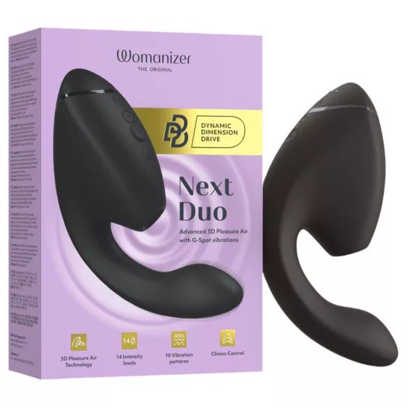 Womanizer Next Duo - Vibrador 2 em 1 para o ponto G (preto)
