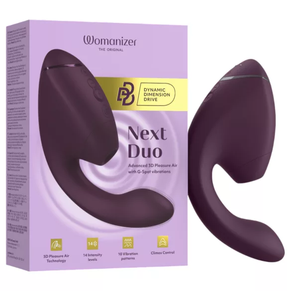 Womanizer Next Duo - vibrador 2 em 1 para o ponto G (roxo)