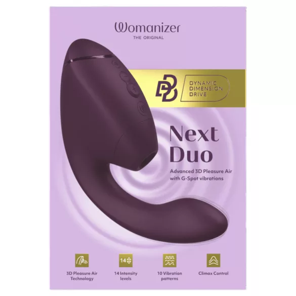 Womanizer Next Duo - vibrador 2 em 1 para o ponto G (roxo)