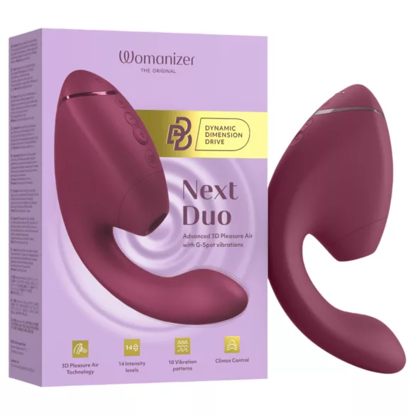 Womanizer Next Duo - vibrador 2 em 1 para ponto G (rosa)