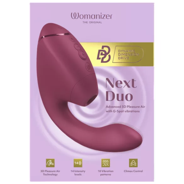 Womanizer Next Duo - vibrador 2 em 1 para ponto G (rosa)