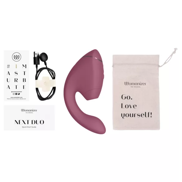 Womanizer Next Duo - vibrador 2 em 1 para ponto G (rosa)