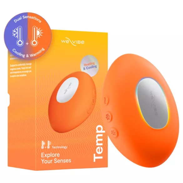 We-Vibe Temp - estimulador de clitóris vibratório com efeito frio e calor (laranja)
