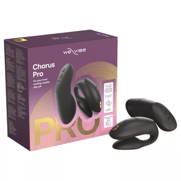 We-Vibe Chorus Pro - Vibrador para casais com controlo por app e telecomando (preto)