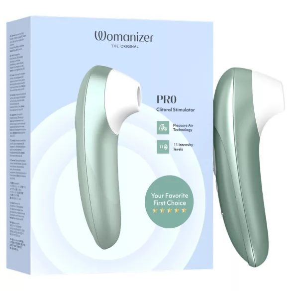 Womanizer Pro - estimulador de clitóris por ondas de ar (verde)