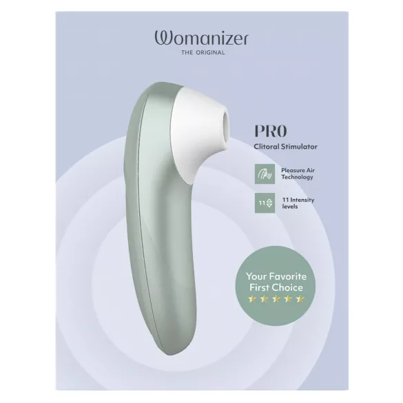 Womanizer Pro - estimulador de clitóris por ondas de ar (verde)
