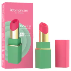   Womanizer Beauty - estimulador de clitóris por ondas de ar em formato de batom (verde)