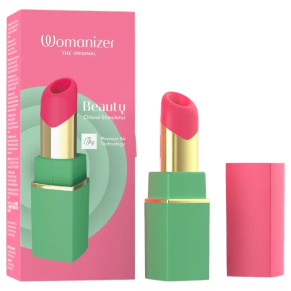 Womanizer Beauty - estimulador de clitóris por ondas de ar em formato de batom (verde)
