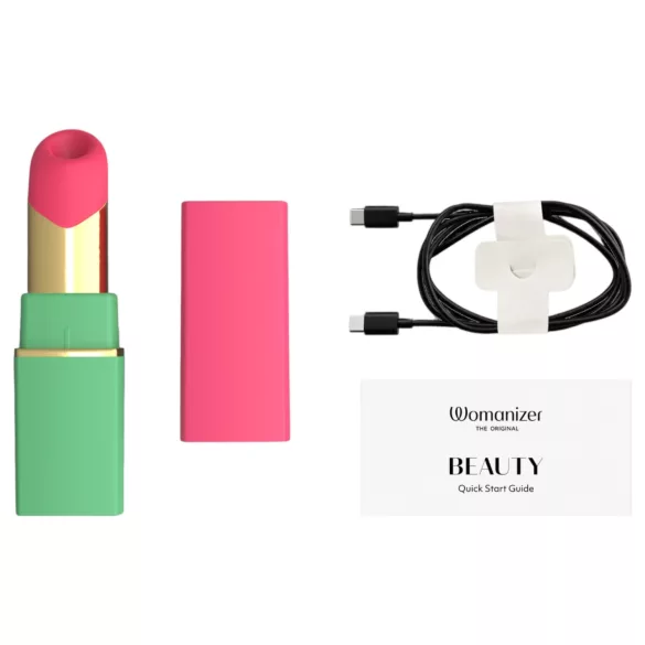 Womanizer Beauty - estimulador de clitóris por ondas de ar em formato de batom (verde)