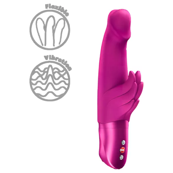 Fun Factory Wicked Angel - vibrador com estimulador de clitóris (rosa)
